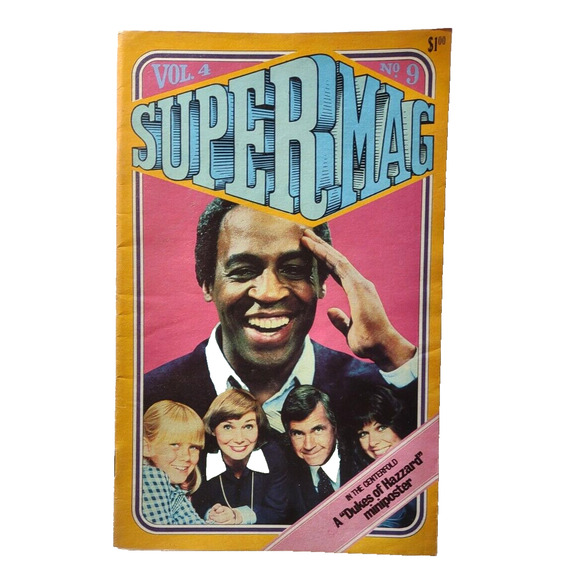 Dukes Of Hazzard Benson TV Show SuperMag Magazine 1980 Retro With Mini Poster - Picture 1 of 7